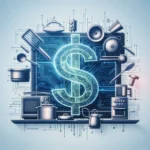 Jak technologie wpływają na rozwój biznesu? Symbol dolara amerykańskiego od kuchni